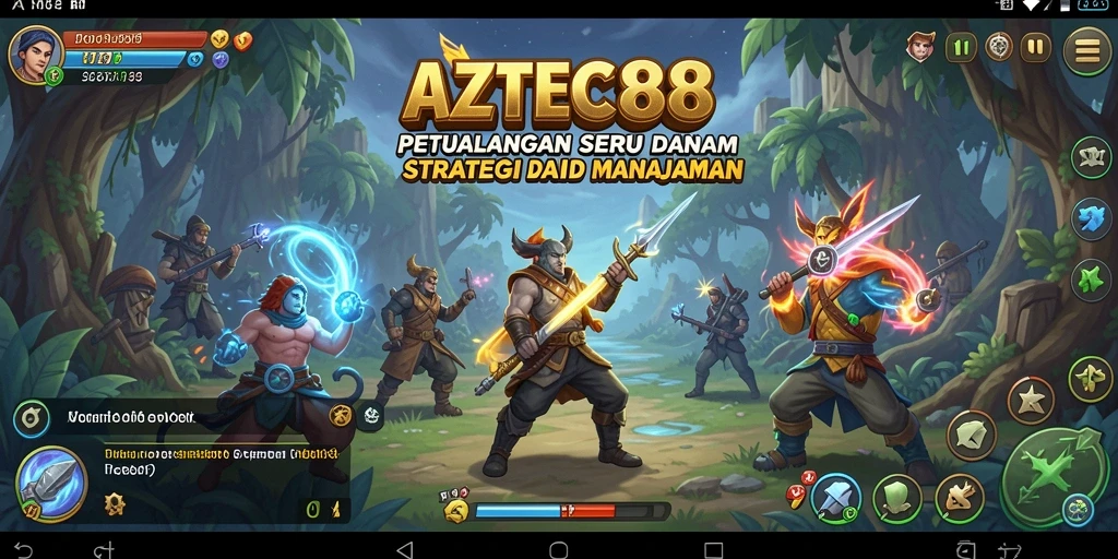 Menampilkan aksi pertarungan dan pembangunan dalam AZTEC88.