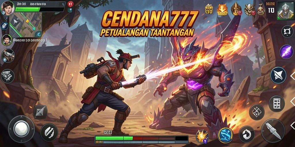 Tampilan gameplay CENDANA777 dengan aksi seru yang mendebarkan.
