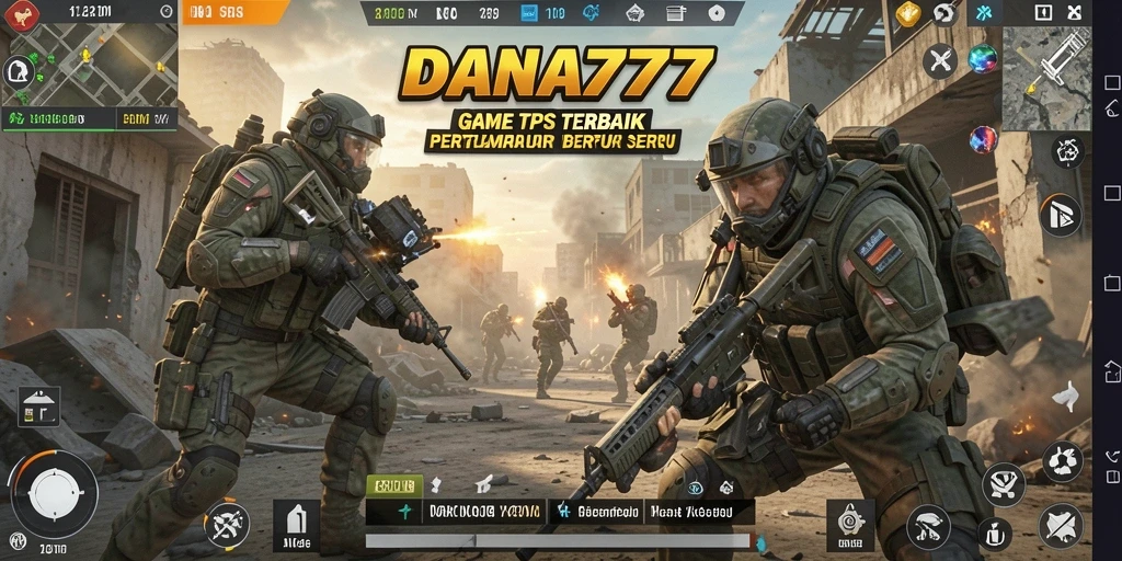 Gambaran gameplay DANA777 yang mendebarkan dalam pertempuran TPS.
