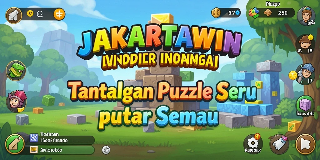 Screenshot utama JAKARTAWIN menampilkan gameplay teka-teki yang menantang.