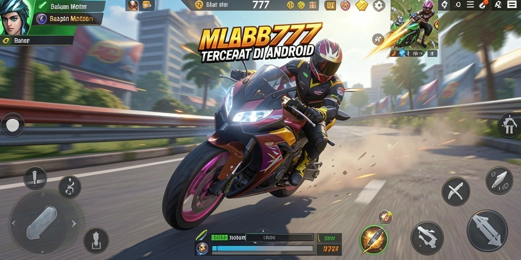 Gameplay seru balapan motor di MLBB777.