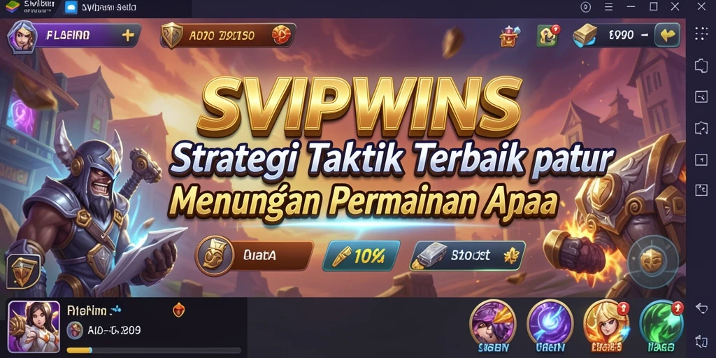 Tampilan antar muka gameplay SVIPWINS yang menegangkan dan strategis.